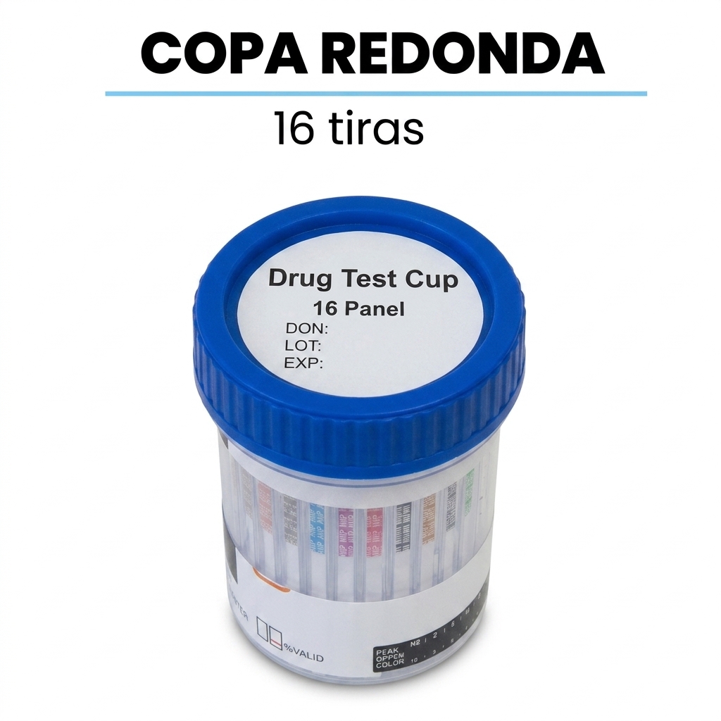 DETECCIÓN DE DROGAS EN ORINA Prueba rápida en formato Copa (Urine Cup) - Image 2