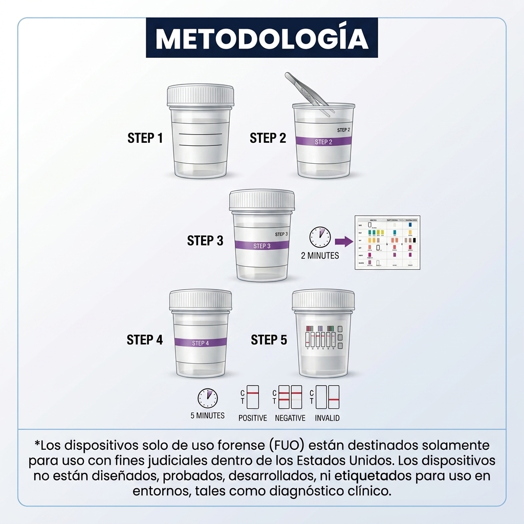 DETECCIÓN DE DROGAS EN ORINA Prueba rápida en formato Copa (Urine Cup) - Image 6