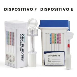 DETECCIÓN DE DROGAS EN SALIVA (Prueba de drogas Dispositivos E y F)